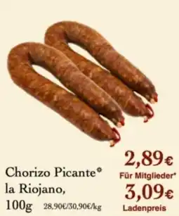 LPG Biomarkt Chorizo Picante* la Riojano Angebot