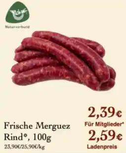 LPG Biomarkt Frische Merguez Rind* Angebot