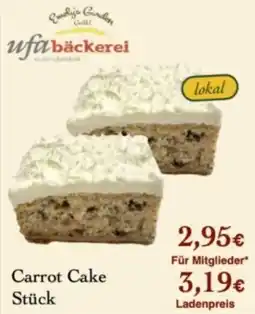 LPG Biomarkt ufa bäckerei Carrot Cake Angebot