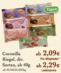LPG Biomarkt Coconilla Riegel Angebot