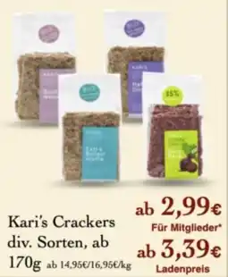 LPG Biomarkt Kari's Crackers Angebot