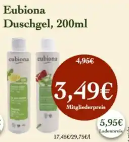 LPG Biomarkt Eubiona Duschgel Angebot