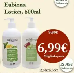 LPG Biomarkt Eubiona Lotion Angebot