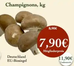 LPG Biomarkt Champignons Angebot