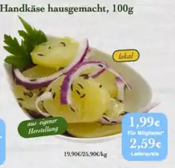 LPG Biomarkt Handkäse hausgemacht Angebot
