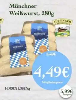 LPG Biomarkt Münchner Weißwurst Angebot