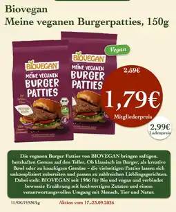 LPG Biomarkt Biovegan Meine veganen Burgerpatties Angebot