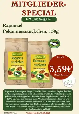 LPG Biomarkt Rapunzel Pekannussstückchen Angebot