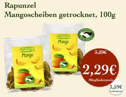LPG Biomarkt Rapunzel Mangoscheiben getrocknet Angebot