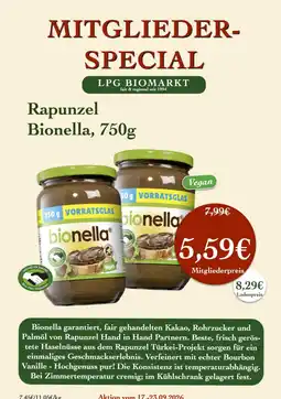 LPG Biomarkt Rapunzel Bionella Angebot