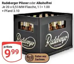 Globus Radeberger Pilsner oder Alkoholfrei Angebot