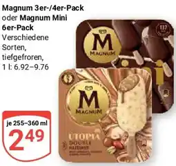 Globus Magnum 3er-4er-Pack oder Magnum Mini 6er-Pack Angebot
