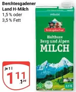 Globus Berchtesgadener Land H-Milch Angebot