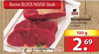 Famila Nord Ost Block House Rumpsteak 100g Angebot