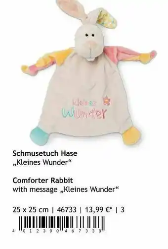 Nici Schmusetuch Hase „kelines Wunder“ Angebot