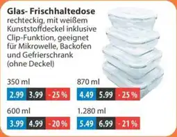 V Markt Glas- Frischhaltedose Angebot