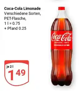 Globus Coca-Cola Limonade Angebot