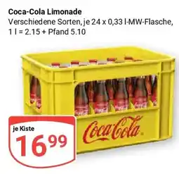 Globus Coca-Cola Limonade Angebot