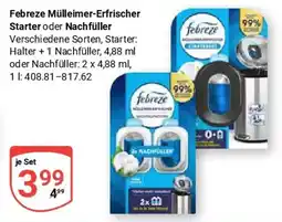 Globus Febreze Mülleimer-Erfrischer Starter oder Nachfüller Angebot