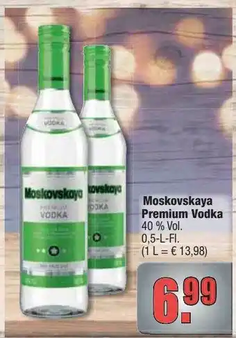 Profi Getränke Moskovskaya Premium Vodka Angebot