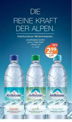 V Markt Adelholzener Mineralwasser Angebot