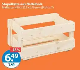 V Markt Stapelkiste aus Nadelholz Angebot