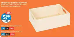 V Markt Stapelkiste aus Birke Sperrholz Angebot