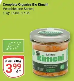 Globus Complete Organics Bio Kimchi Angebot