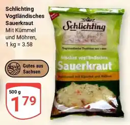 Globus Schlichting Vogtländisches Sauerkraut Angebot