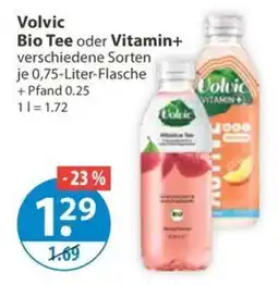 V Markt Volvic Bio Tee oder Vitamin+ Angebot