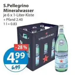V Markt S.Pellegrino Mineralwasser Angebot