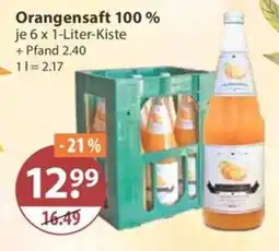V Markt Orangensaft 100 % Angebot