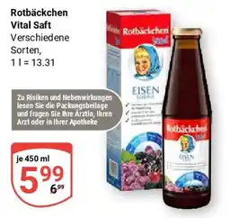 Globus Rotbäckchen Vital Saft Angebot