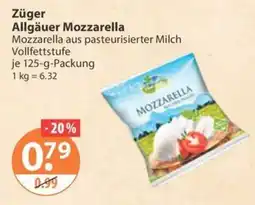 V Markt Züger Allgäuer Mozzarella Angebot