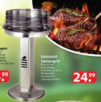 Famila Nord Ost Edelstahl Säulengrill Angebot