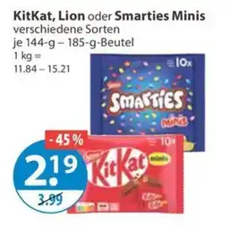 V Markt KitKat, Lion oder Smarties Minis Angebot