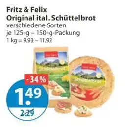 V Markt Fritz & Felix Original ital. Schüttelbrot Angebot