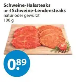 V Markt Schweine-Halssteaks und Schweine-Lendensteaks Angebot