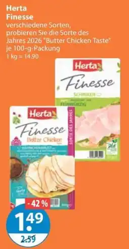 V Markt Herta Finesse Butter Chicken Angebot