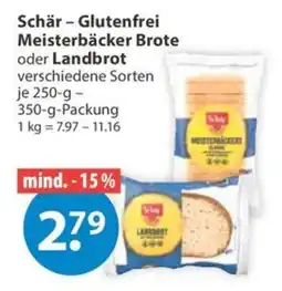 V Markt Schär - Glutenfrei Meisterbäcker Brote oder Landbrot Angebot