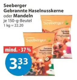 V Markt Seeberger Gebrannte Haselnusskerne oder Mandeln Angebot