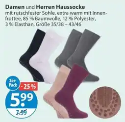 V Markt Damen und Herren Haussocke Angebot