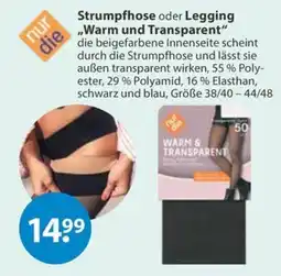 V Markt Strumpfhose oder Legging "Warm und Transparent" Angebot