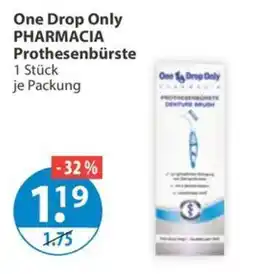 V Markt One Drop Only PHARMACIA Prothesenbürste Angebot