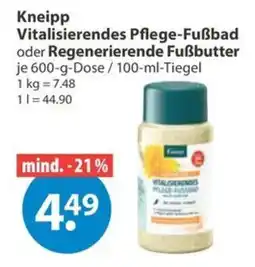 V Markt Kneipp Vitalisierendes Pflege-Fußbad Angebot