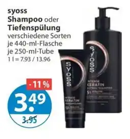 V Markt syoss Shampoo oder Tiefenspülung Angebot