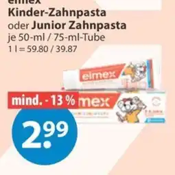 V Markt elmex Kinder-Zahnpasta Angebot