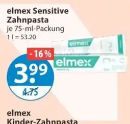 V Markt elmex Sensitive Zahnpasta Angebot