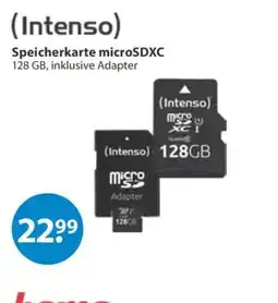 V Markt Intenso Speicherkarte microSDXC Angebot