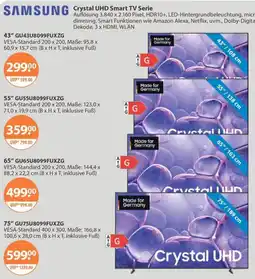 V Markt Samsung Crystal UHD Smart TV Serie Angebot